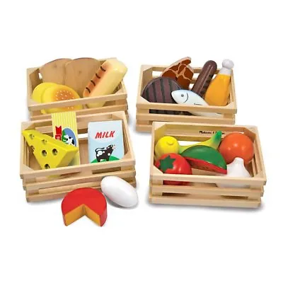 Melissa & Doug Food Groups Wooden Play Food 271 Brand New Wooden Toy Play Time • $21.99