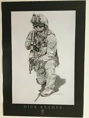 Monster Energy Dick Kramer U.S. Military Soldier Poster 22 X 15 1/2 - RARE • $15