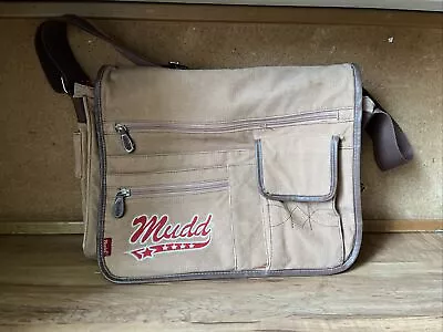 Vintage 90s Mudd School Messenger Backpack  • $40