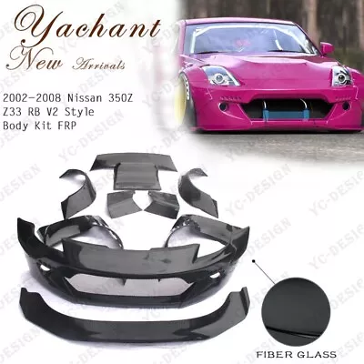 FRP Body Kit For 02-08 Nissan 350Z Z33 RB-V2-style LIP FENDER BUMPER DIFFUSER • $1699.55