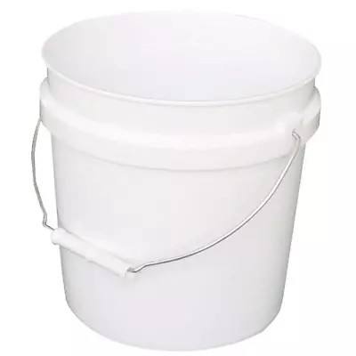 Leaktite 2 Gallon Plastic Paint Bucket With Handle White • $8.90