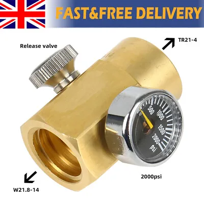 CO2 Cylinder Refill Adapter Connector Brass Kit For Filling Soda Stream Tank • £15.82