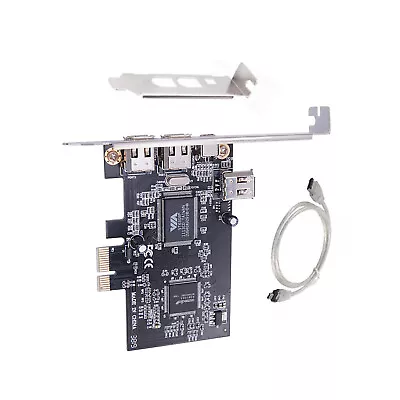 PCI-e 1X To External IEEE 1394 4 Ports (3x6Pin + 1x4Pin ) Firewire Card Adapter • £14.87