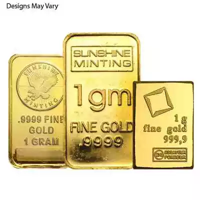 1 Gram Generic Gold Bar .999+ Fine (Secondary Market) • $86.49