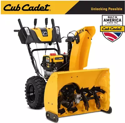 CUB CADET 2X 28  272cc IntelliPower Two-Stage Electric Start Gas Snow Blower • $875
