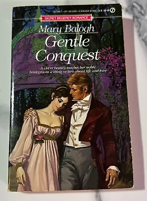 MARY BALOGH Paperback GENTLE CONQUEST 1st Edition Signet Regency Romance • $42.49