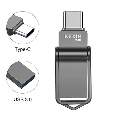 Metal Mini USB Stick 3.0 Type C 2 In 1 Flash Drive 32GB 64GB 128GB Lot 1/5/10PCS • $62.99