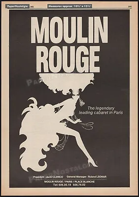 MOULIN ROUGE__Original 1981 Trade Print AD / Poster__Rene Gruau__Paris__showgirl • $14.99
