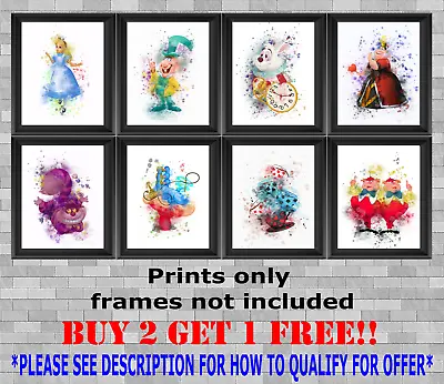 £9 • Buy Disney Alice In Wonderland Wall Art Poster Photo Print Picture Gift A5 A4 A3