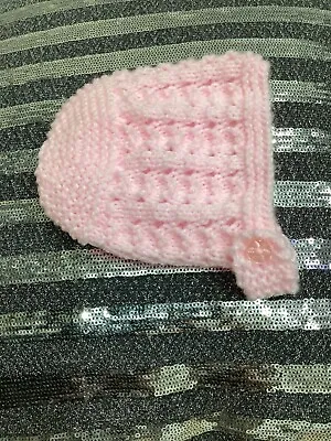 New Hand Knitted Baby Bonnet Bonnet • £3.50