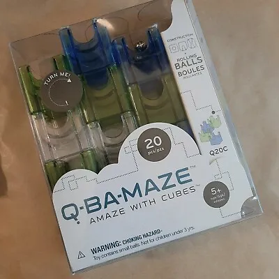 Q-BA-MAZE Marble Building Toy 20pcs COMPLETE NEW IN BOX • $25
