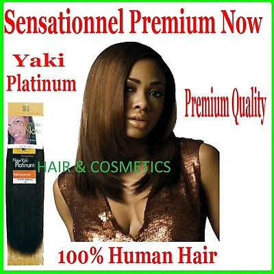 £14.99 • Buy Sensational Premium Now Platinum Yaki Straight 100% Human Hair Weave -FAST POST
