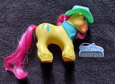 Vintage My Little Pony Set TEX Big Brother G1 1986 With Hat Comb And Bandana. • $69