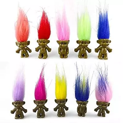 10PCS Mini Troll Dolls PVC Vintage Trolls Lucky Doll Mini Action Figures • $12.29