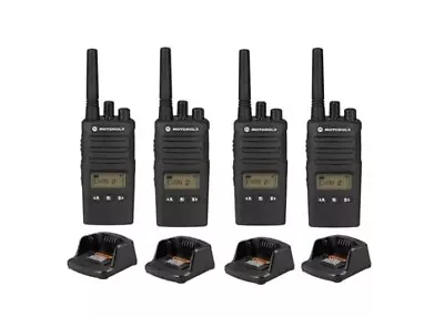 X4 MOTOROLA XT460 WALKIE TALKIE  PMR446 - TWO WAY RADIO QUAD PACK WITH CHARGER • £498.99