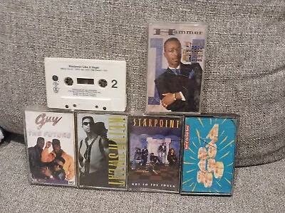 Various 6 Cassette Tape Lot GuyKSweatStarPoint Gap Band Hammer + Madonna  • $9.99