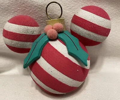 Disney Antenna Topper Red And White Peppermint Stripe Mickey Mouse Ornament • $7