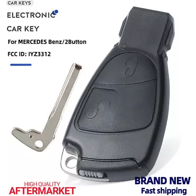 2 Button Smart Remote Key 433Mhz Fob For MERCEDES BENZ C E S CLASS IYZ 3312 • $24.59