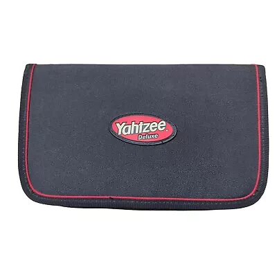 Yahtzee Deluxe Portable Travel Edition COMPLETE Folio Zip Case Game 2003 Hasbro • $29.25