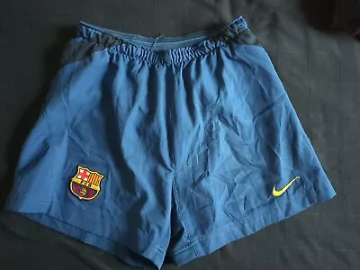 Kids FC Barcelona Kit Shorts Size Large Blue • $12