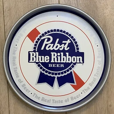 PABST BLUE RIBBON Tray 13 Inches Diameter Vintage 1980s USA • $68