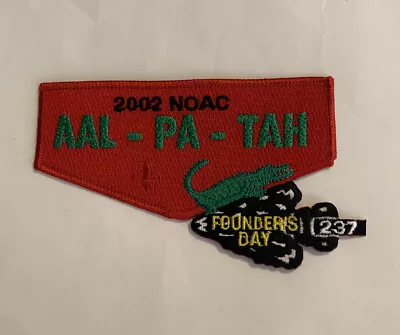 OA Aal-Pa-Tah Lodge 237 2002 NOAC Founder’s Day Flap Mint • $7.50