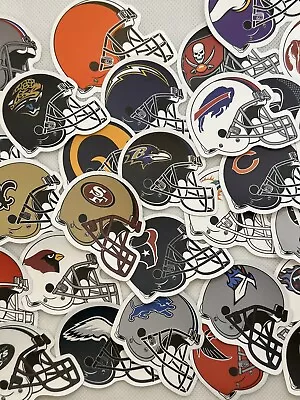 $1.50 • Buy NFL Team Helmet Stickers Lots Of 3,  Waterproof, Vinyl, 2 