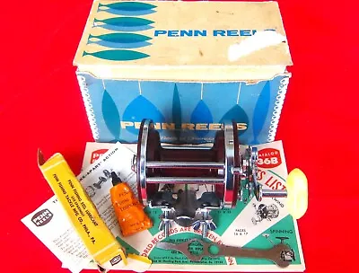 Vintage Penn JIGMASTER 500 Big Game Reel: Box Paper Tool Etc. - VERY NICE COND!a • $69