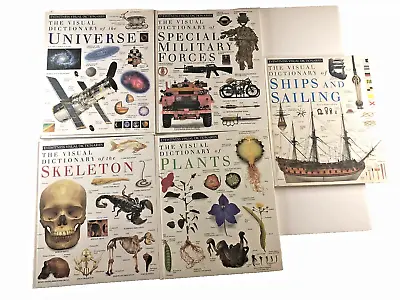 The Visual Dictionary DK Publishing HC Lot-MilitaryPlantShipUniverseSkeleton • $26.96