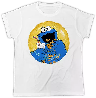 Funny Cookie Monster Muppets Animal Birthday Present Short Sleeve T Shirt • £6.99