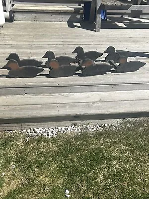 Vintage Rig Of Maine Silhouette Wooden Duck Decoys 1960s Excellent Original Con • $65