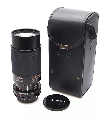 Tamron CF Tele Macro 80-210mm F3.8-4 BBAR Fuji SLR Mount Lens & Case - UK Dealer • £29.99