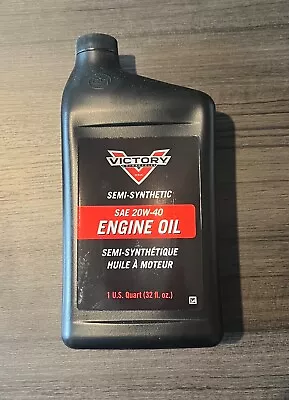 Victory Motorcycle Factory OEM 20W40 Engine Oil CASE  (12- 32oz Quarts) 2877474 • $150