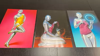 Rare - Hajime Sorayama Set Of 3 Posters 1988 From Sexy Robot Posterbook TACO • £111