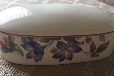 Mikasa Gallery “Spring Sonata” Butter Dish Top Only Free Shipping Floral • $7.50