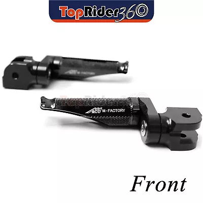 BLACK Front Foot Pegs 25mm Lower Shinobi For Honda VTR1000 SP1/2 RC51 00-07 06 • $47.94