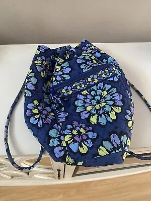 Vera Bradley Floral Indigo Pop Backpack EUC • $21.99