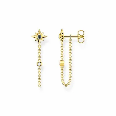 THOMAS SABO | Earrings Royalty Star With Stones | 925 Silver | H2208-971-7 • $104.57