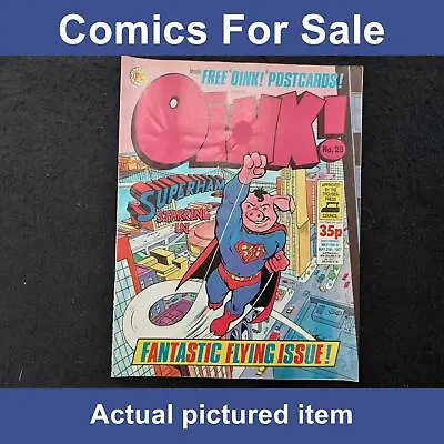 Oink! Comic #28 - 16 May 1987 With FREE GIFT Post Cards (LOT#11867) • £12.49