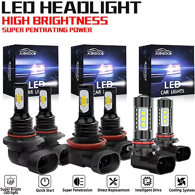 For Mazda CX-9 2013 2014 2015 LED Headlight Bulbs Kit High/low Beam + Fog Light • $36.99