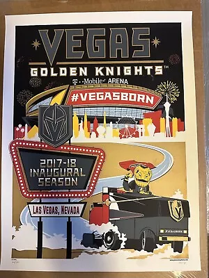 Limited Edition Vegas Golden Knights Inaugural Season Poster Serigraph • $320