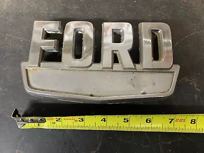 LARGE FORD Truck Emblem F100 F250 F350 Chrome Fender 4x4 1960 1970 Trim • $20