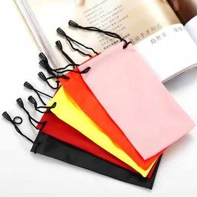 Waterproof Drawstring Pouch Bag For Case For Sunglass Glasses Cellphone MP3 • £3.22