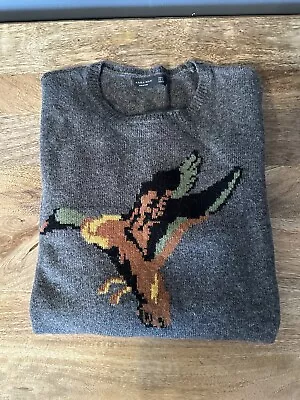Zara Men Animal Duck Animal Sweater Gray • $25