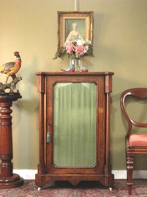 $940 • Buy ANTIQUE WALNUT MUSIC CABINET /SIDE TABLE /STORAGE CUPBOARD ~ FINE DETAIL C1880