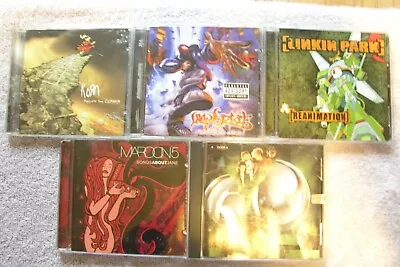 Lot Of 5 Rock/Heavy Metal Cds • $15