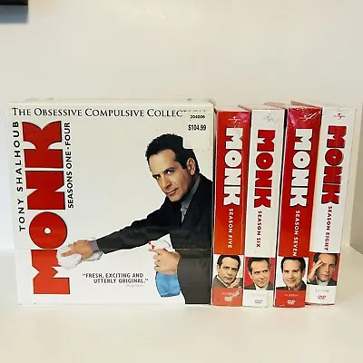 Monk The Complete Series Box Sets (DVD 32-Disc Set) Seasons 1-8 New Sealed • $49.99