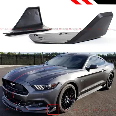 For 15-2023 Ford Mustang MD Style Front Bumper Corner Spoiler Winglet Splitters • $24.99