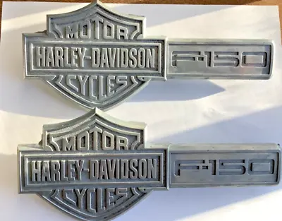 Ford Truck Harley Davidson F-150 Side Emblems Jan-Feb 2005 OEM Unpolished (2) • $169