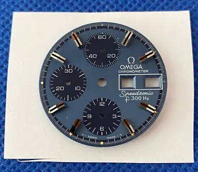 Genuine Omega Speedsonic F300 Hz Blue Dial 29.3mm NOS (1/15448) • $681.29